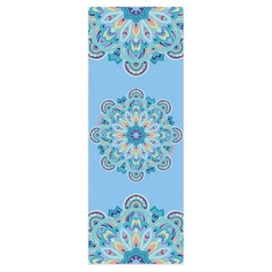 Ultra Thin Suede Natural Rubber Slip-resistant Yoga Mats Yoga Blanket Folding Fitness Mat Printing Pilates Pad, 183*68cm*1mm