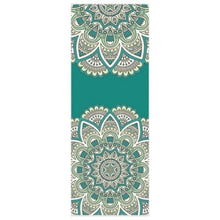 Load image into Gallery viewer, Ultra Thin Suede Natural Rubber Slip-resistant Yoga Mats Yoga Blanket Folding Fitness Mat Printing Pilates Pad, 183*68cm*1mm