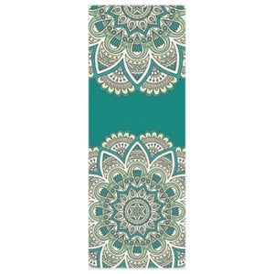 Ultra Thin Suede Natural Rubber Slip-resistant Yoga Mats Yoga Blanket Folding Fitness Mat Printing Pilates Pad, 183*68cm*1mm
