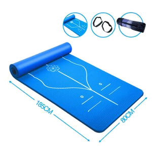 Position Line Premium Yoga Mats Tasteless Non-slip Beginners Exercise Gymnastics Pilate Yoga Mat 185cm x 80cm x 10mm