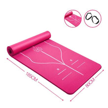 Load image into Gallery viewer, Position Line Premium Yoga Mats Tasteless Non-slip Beginners Exercise Gymnastics Pilate Yoga Mat 185cm x 80cm x 10mm