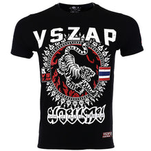 Cargar imagen en el visor de la galería, VSZAP tiger Boxing MMA T Shirt Gym Tee Shirts Multi-use Fighting Martial Arts Fitness Training Muay Thai T Shirt Men Homme