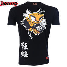 Cargar imagen en el visor de la galería, Soft monkey mad bee Boxing MMA T Shirt Gym Tee Shirt Fighting Martial Arts Fitness Training Wolf Muay Thai T Shirt  Homme S-2XL