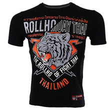 Cargar imagen en el visor de la galería, elastic body-building tiger Quick Dry Boxing MMA T Shirt Gym Tee Fighting Martial Arts Fitness Training Homme Boxe Sports Shirts