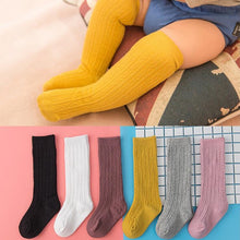 Load image into Gallery viewer, eTya Cute Baby Knee Socks Newborn Infant Baby Cotton Knee High Socks Children Baby Girls Boys Socks for Age 0-4 Years Knee Socks Girl