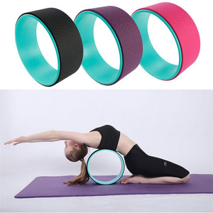 Yoga Circle Ring Pilates Dharma Wheel Stretching Backbends Yoga Wheel Gym Waist Shape Bodybuilding Outdoor Sports Fitness Tool