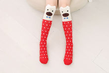 Load image into Gallery viewer, Spring Autumn Children Socks Cotton 3D Printing Cat Kids Girls High Knee Socks Fashion Cartoon Bear Dancing Socks Toddlers