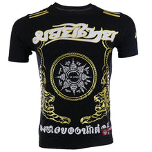 Cargar imagen en el visor de la galería, ROLLHO Boxing MMA T Shirt Rashguard bjj Sports Gym Tee Shirt Fighting Martial Arts Fitness Training Muay Thai T Shirt Men Homme