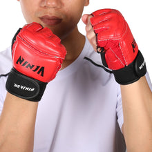 Cargar imagen en el visor de la galería, Taekwondo Gloves Fighting Hand Protector Martial Arts Sports Hand Guard PU Leather Fitness Boxing Gloves N6401