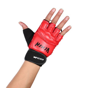Taekwondo Gloves Fighting Hand Protector Martial Arts Sports Hand Guard PU Leather Fitness Boxing Gloves N6401