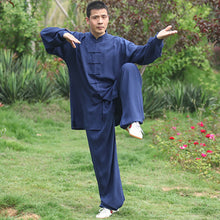 Load image into Gallery viewer, Tai chi Wushu Kung Fu Qi Gong Uniform High Quality Cotton, Children and Adult Clothing Martial Arts Wing Chun Suit