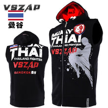 Load image into Gallery viewer, VSZAP SHARP sleeveless fight fitness MMA hoodie jacket combat vest martial arts training