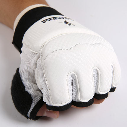 Half Finger Sparring Gloves - Foot Protector Hand Guard Hand Gear Gloves for Taekwondo Muay Thai Training Punching Bag