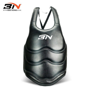 BN Micro PU Kids Adults Karate Taekwondo MMA Muay Thai Chest Guard Body Protector Boxing Martial Arts Sparring Training Gear DO