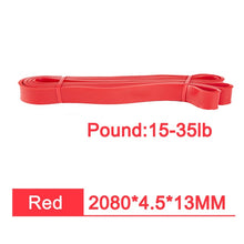 Load image into Gallery viewer, Pilates Pull Rope Fitness Loop Crossfit Expander Rubber Resistance Bands Training Yoga Strength Gym Power Sports, 208cm