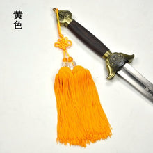 Cargar imagen en el visor de la galería, 8C High-grade Jiansui Taichi martial arts competition professional use high dense root Sword tassel Taiji XS tassels polyester