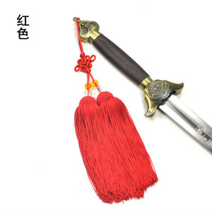 8C High-grade Jiansui Taichi martial arts competition professional use high dense root Sword tassel Taiji XS tassels polyester