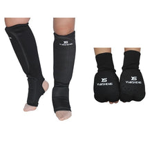Load image into Gallery viewer, Taekwondo glove foot protector karate sparing hand feet guard TKD ankle guard Martial arts protection half finger glove