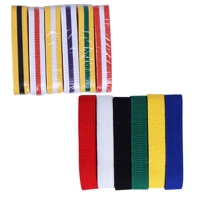 Cotton Taekwondo Belt karate judo Martial Arts Waistband Red White Blue Black Belts Kids Adults 240cm  17 colors